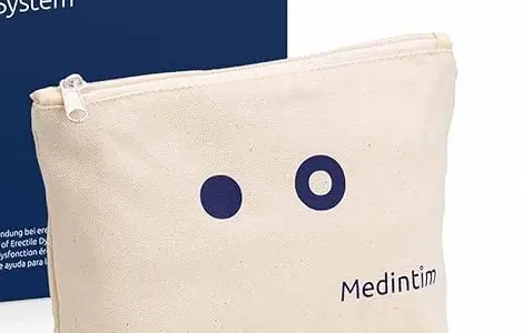 Medintim markalı keten saklama çantası